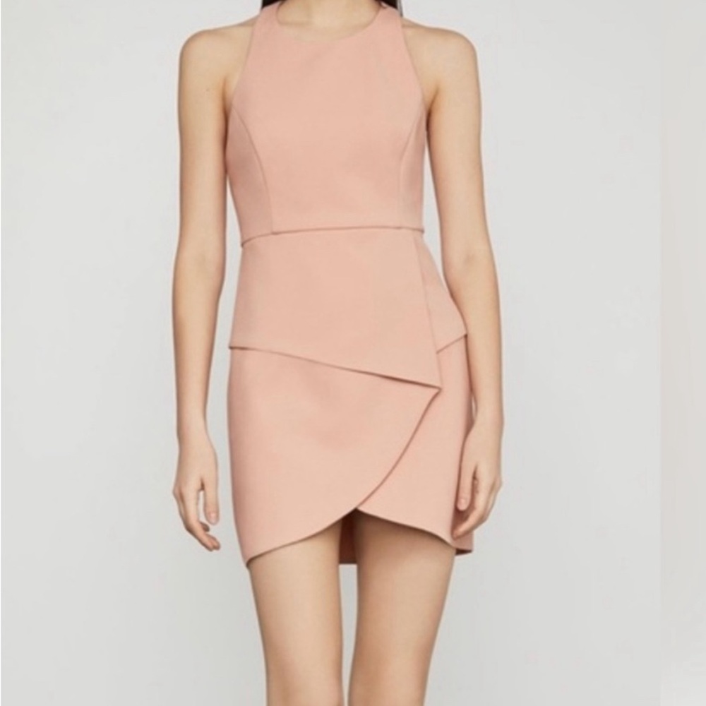 BCBGMAXAZRIA Women's Asymmetrical Mini Dress